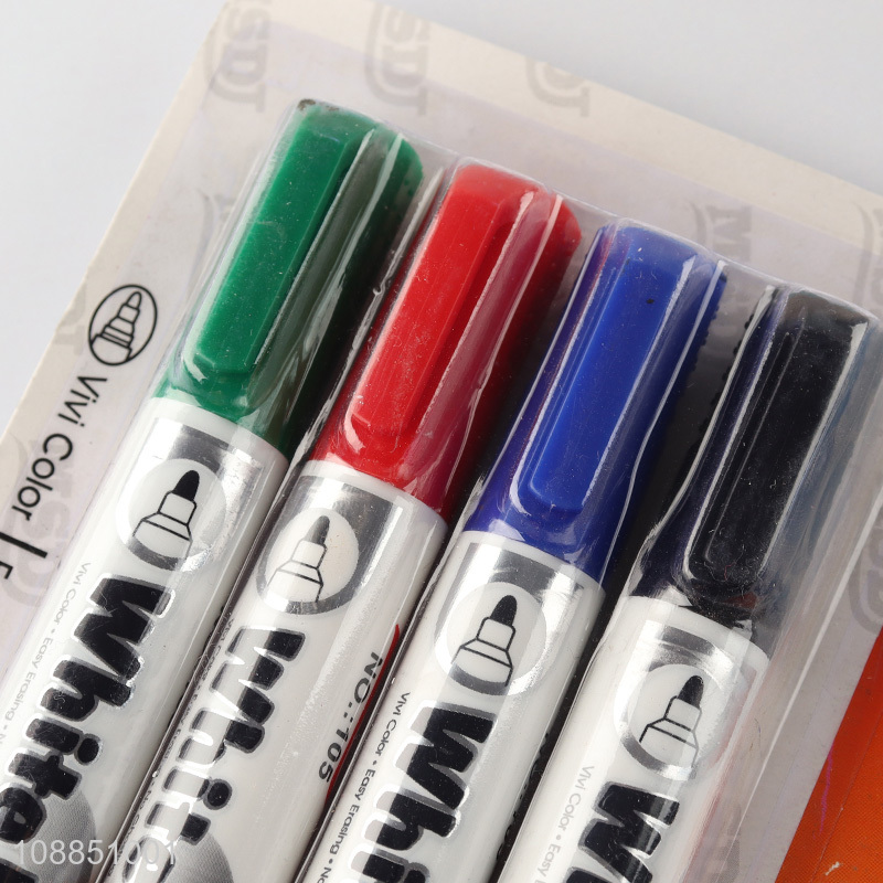 Good quality 4pcs whiteboard markers dry erase markers set