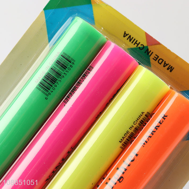 New product 4 colors highlighters set school classroom supplies