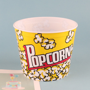 Hot selling reusable <em>plastic</em> popcorn <em>bucket</em> durable popcorn cup