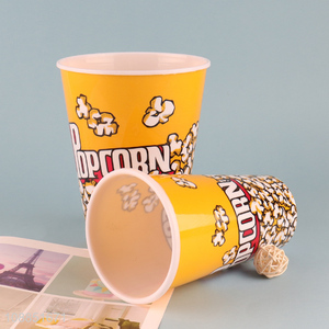 Good quality plastic popcorn bucket reusable popcorn container
