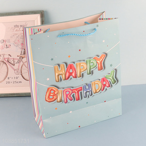 Wholesale paper gift bag with string handle birthday party supplies