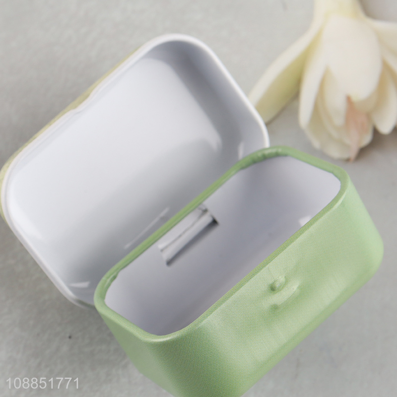 New arrival mini tinplate box floral metal tins with hinged lid