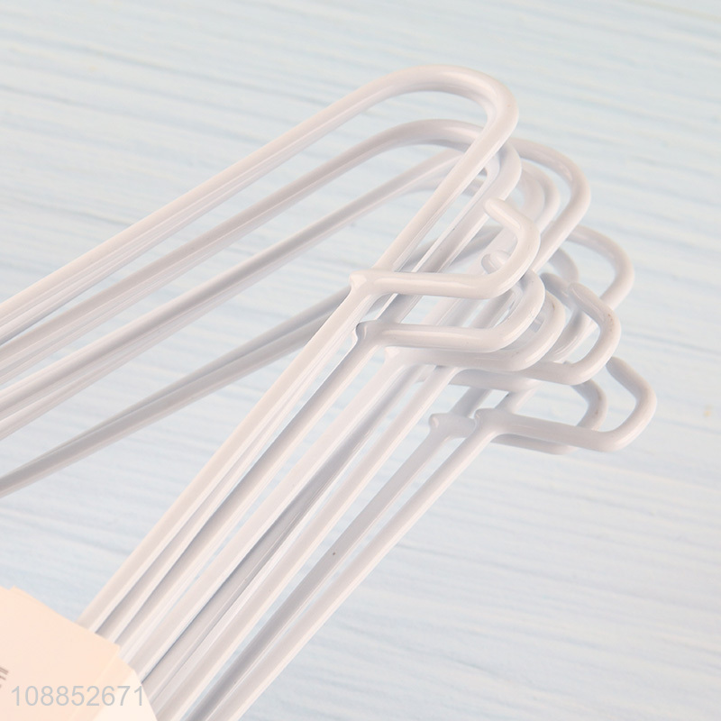 Online wholesale 10pcs multipurpose heavy duty metal clothes hangers