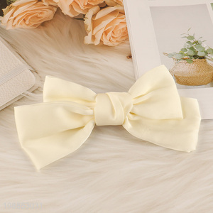 Popular product fabric bowknot hair pins hair bow clips for women