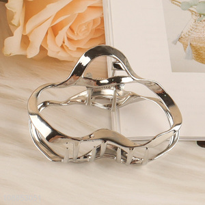 Wholesale silver cloud shape hair claw clips metal hair clips for women