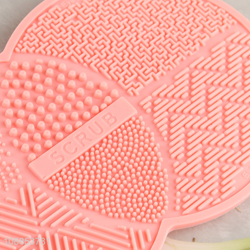 Good quality silicone makeup brush cleaning mat cosmetic cleaning pad