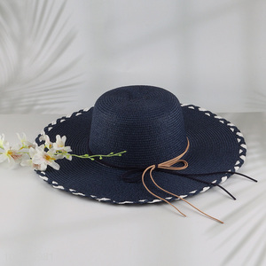 Popular products outdoor beach women ladies straw hat for sale