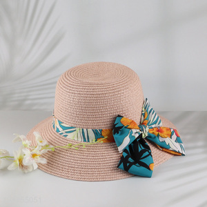 China products candy color summer beach hat straw hat for sale