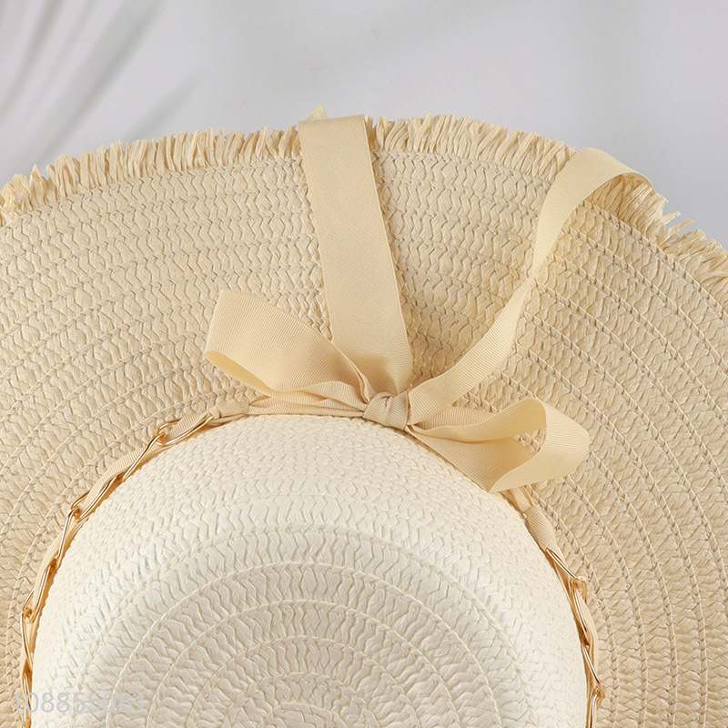 Factory direct sale fashionable summer beach hat straw hat wholesale