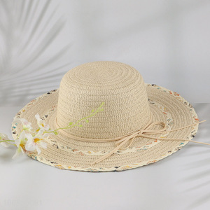 Hot products summer straw hat beach hat for women
