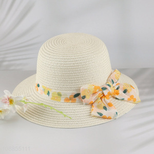 Latest design women ladies summer sun hat straw hat for sale