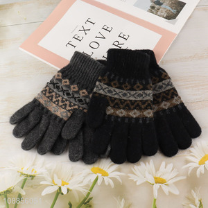 New product men women winter warm knit gloves for cold weather