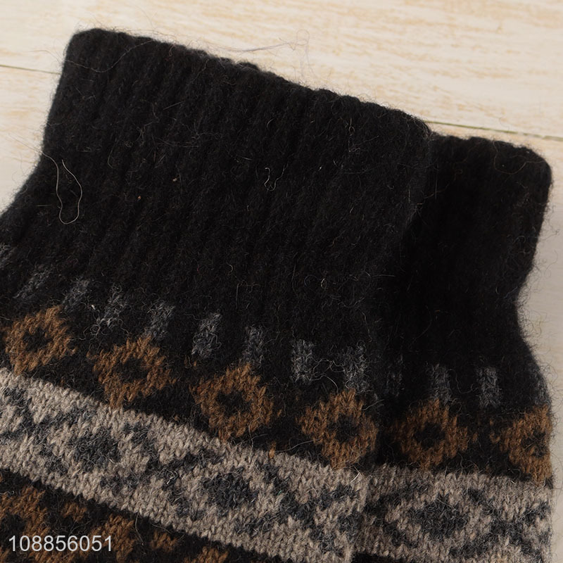 New product men women winter warm knit gloves for cold weather