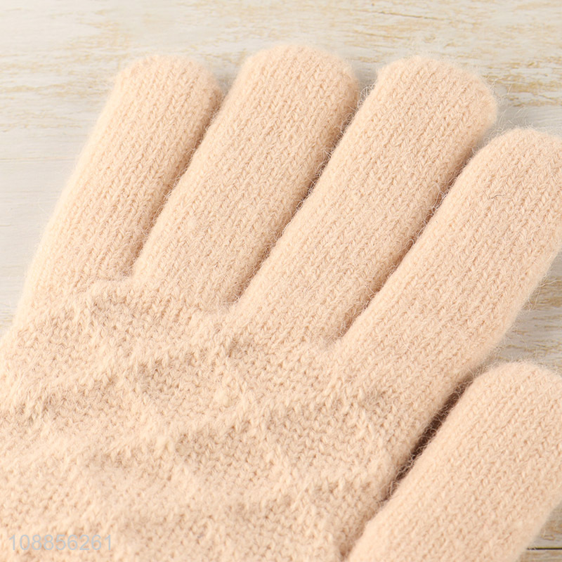 High quality unisex winter fleece lined gloves for runing hiking