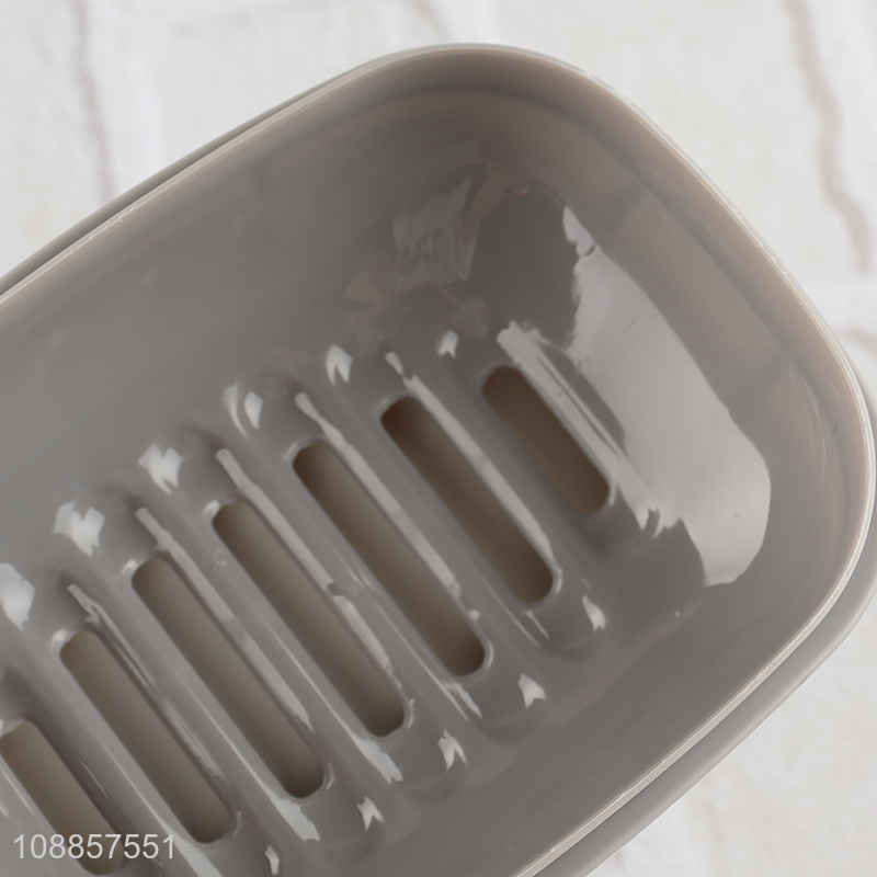 Hot selling Plastic Draining Soap Holder for Bathroom Kitchen