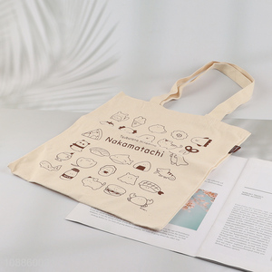 China factory cartoon printed canvas bag shopping bag