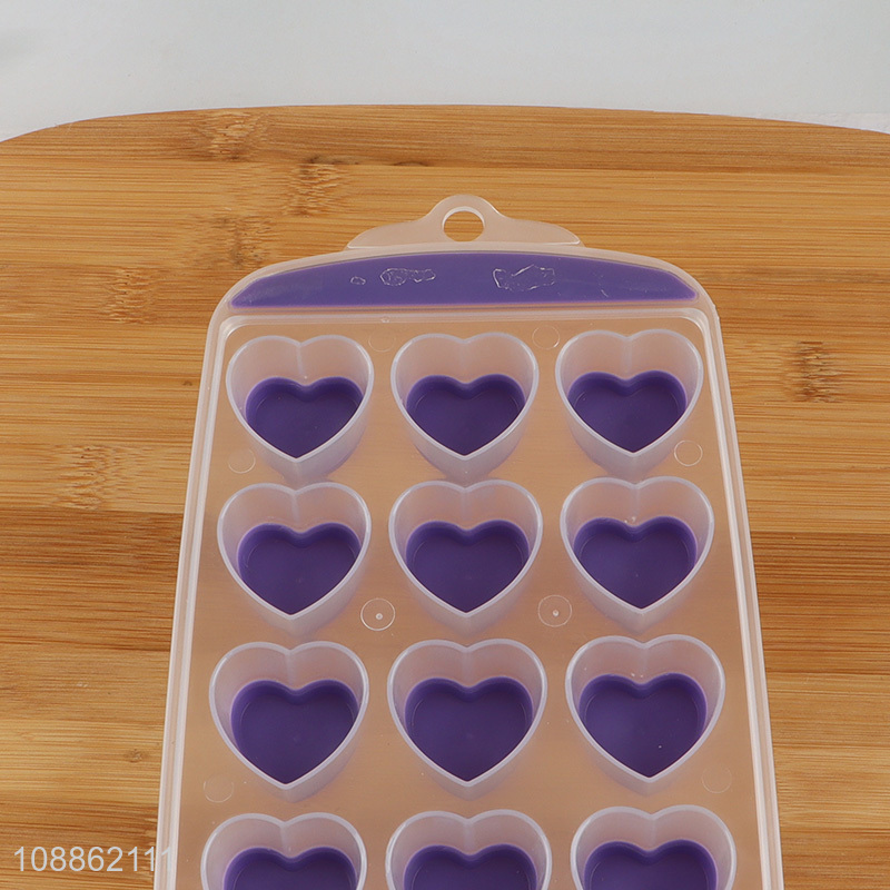 Good quality heart shaped ice cube tray flexible ice cube molds