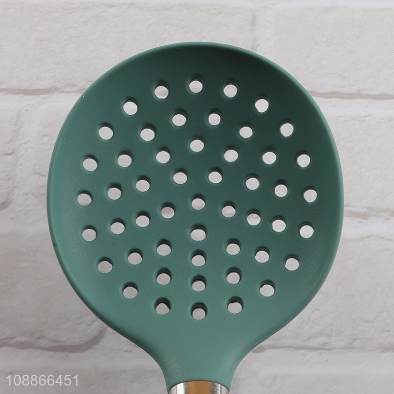 Factory supply silicone skimmer slotted spoon scoop strainer wholesale