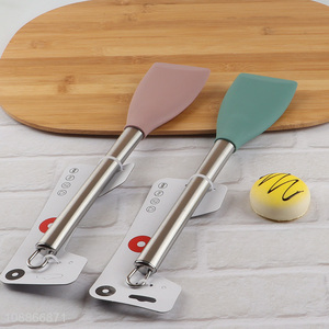 Hot selling heat resistant silicone spatula turner for cooking flipping