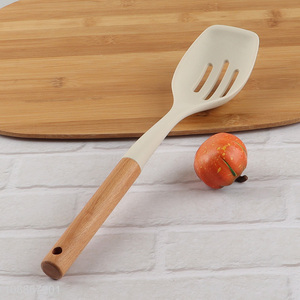 New product durable silicone slotted spoon cooking spoon kitchen spoon