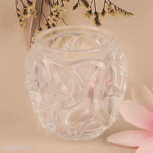 New arrival clear glass flower vase hydroponic vase for water plants