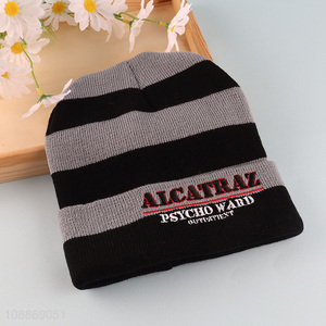 Popular products fashionable soft knitted hat beanies hat for sale