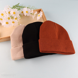 Top products multicolor warm knitted hat beanies hat for sale