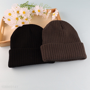 Best selling multicolor winter unisex beanies hat knitted hat