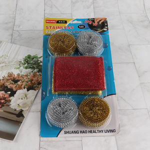 Low price kitchen cleaning kit kitchen cleaning ball scouring pad kit