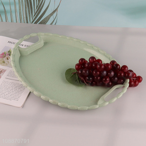 Hot sale green food serving tray for home restaurant