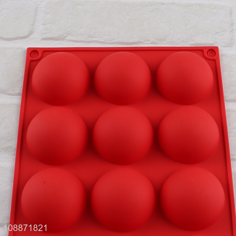 Hot selling 18-cavity half sphere silicone cake molds for making chocolate
