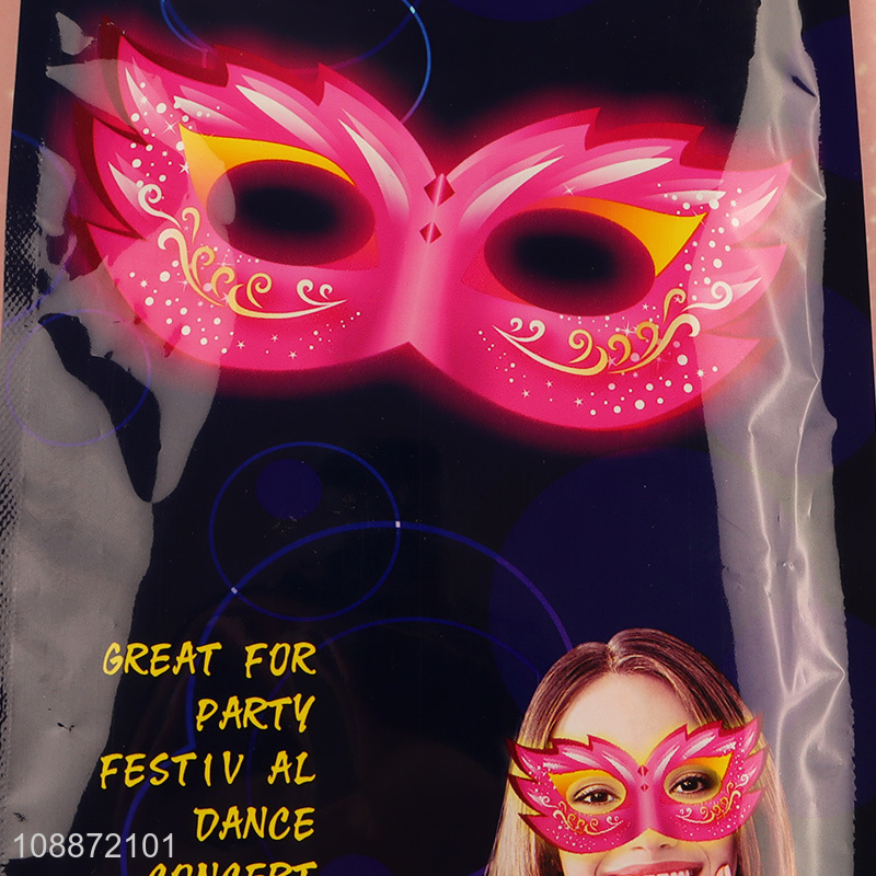 Wholesale glow in the dark masquerade mask light up party supplies