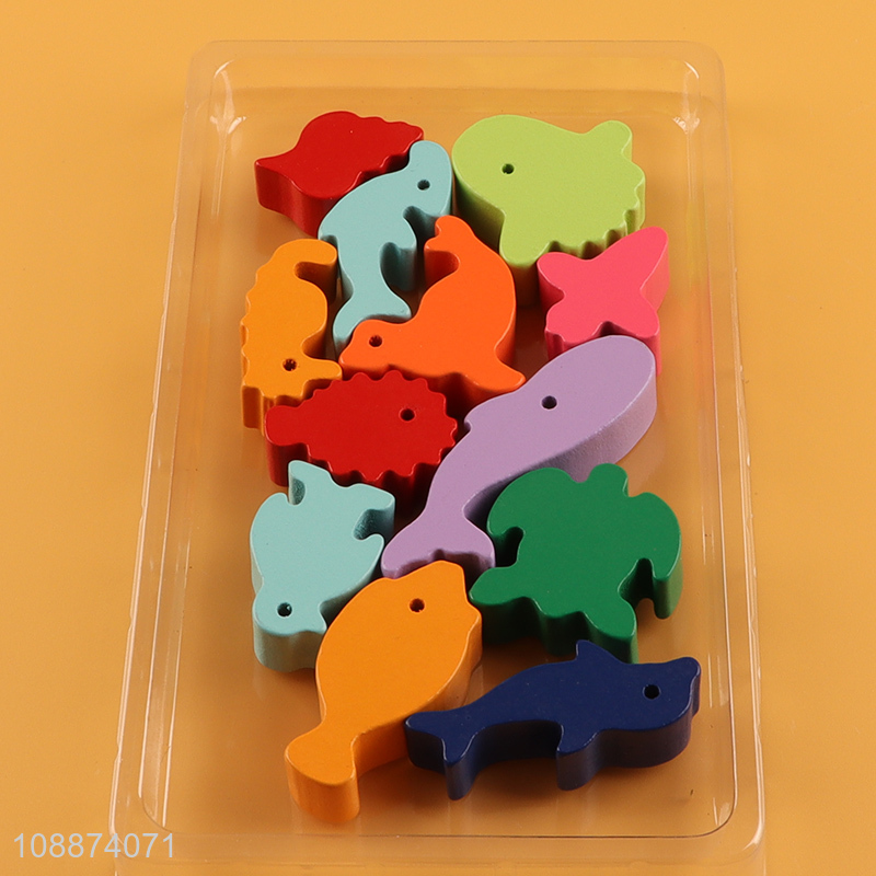 Wholesale Marine Animal Stacking Toy Montessori Toy for Kids