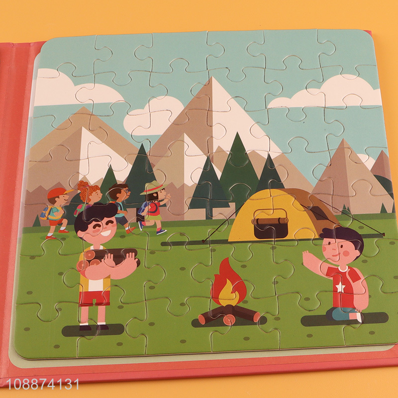 Good Quality Magnetic Jigsaw Puzzle Book for Kids 0-6 Year Olds