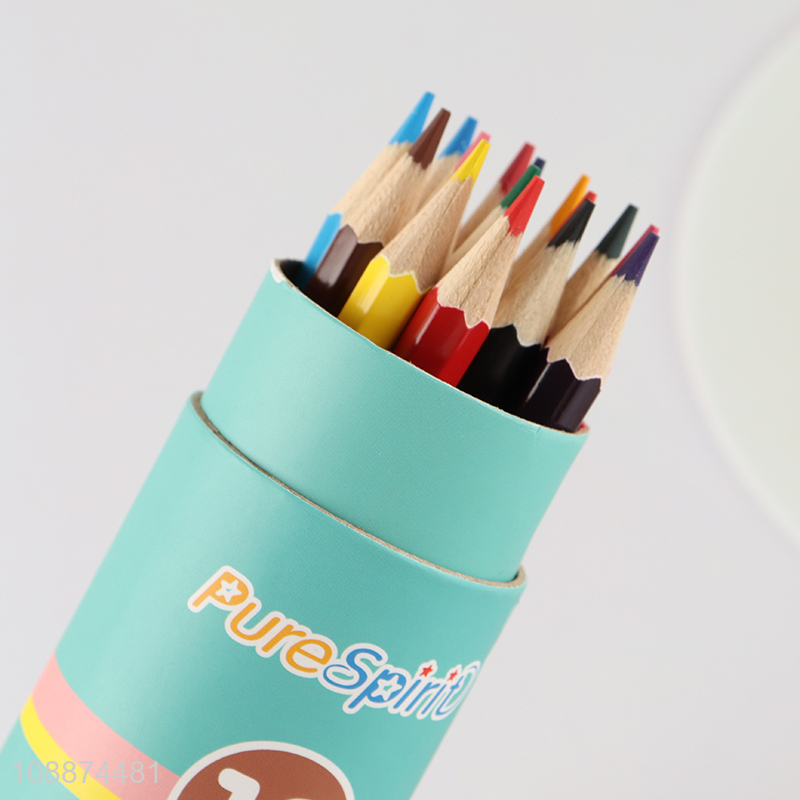 Hot selling 18colors non-toxic painting colored pencils for kids