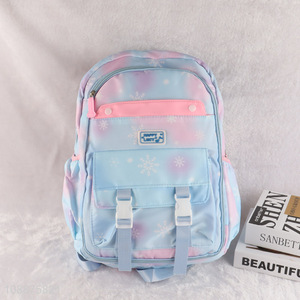 Top selling girls students polyester waterproof school bag backpack