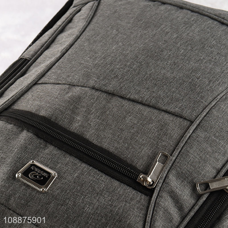 High quality grey men casual sports backpack for travel