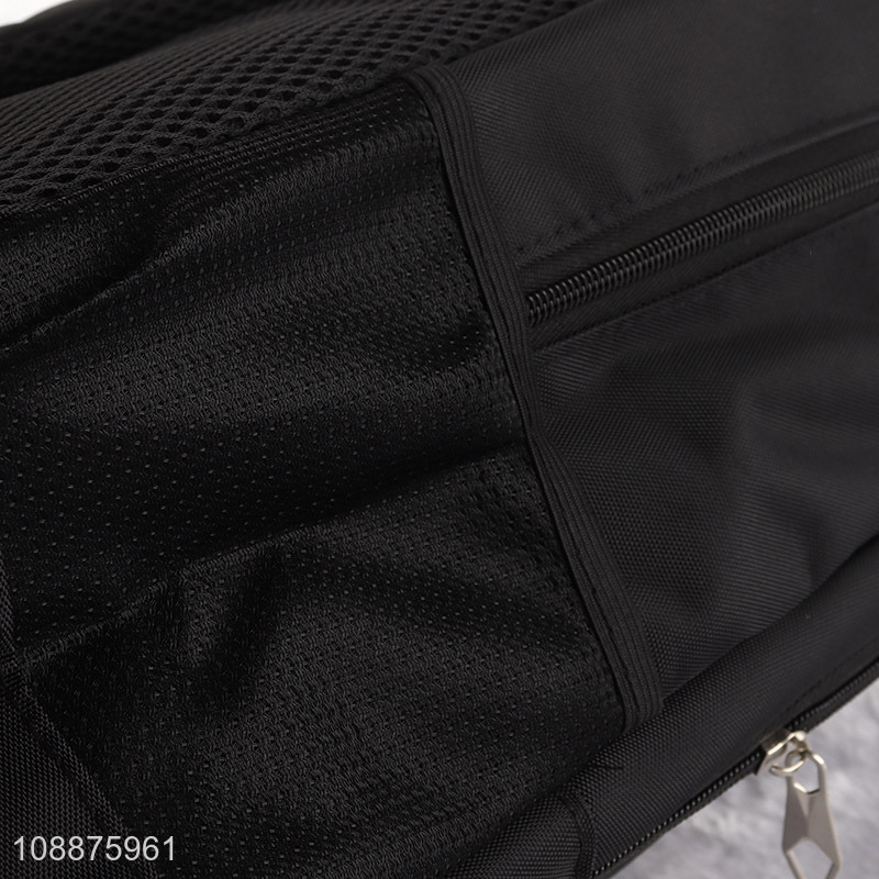 Top sale black polyester waterproof men casual sports backpack wholesale