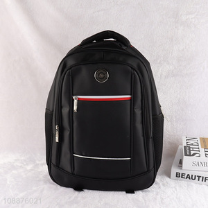 Yiwu market black waterproof polyester men casual sports backpack for travel