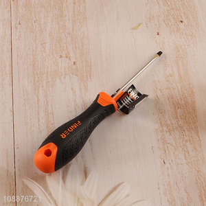 Factory Supply Slotted Screwdriver with Magnetic Tip & Comfort Grip