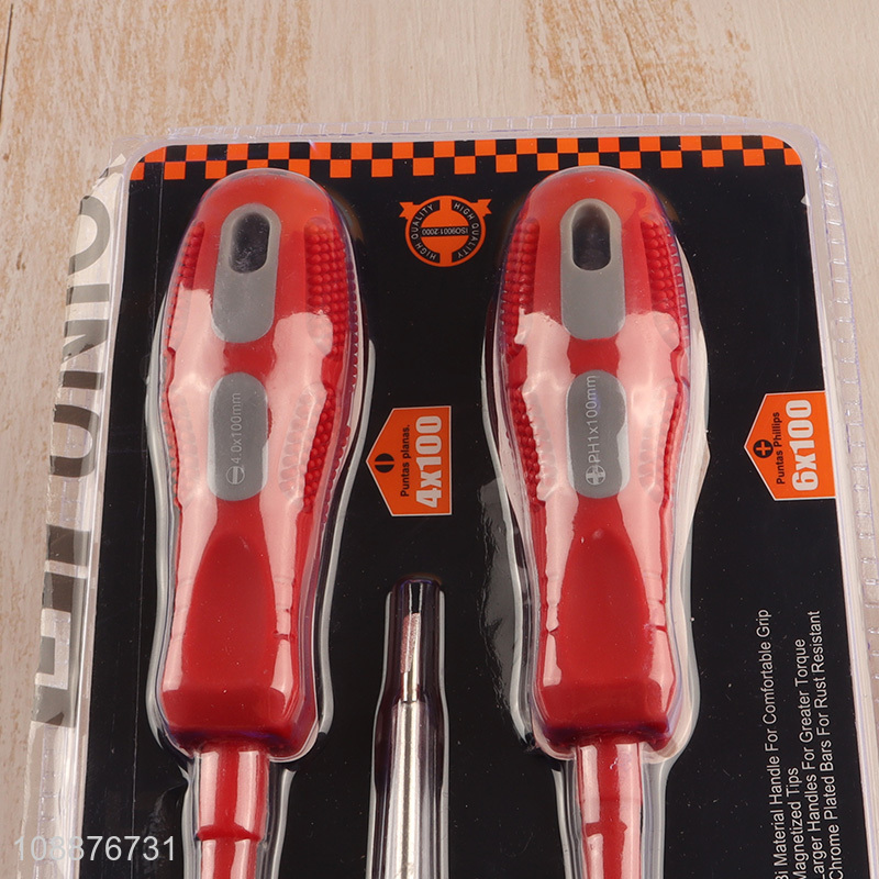 New Product 3-Piece Insulated Screwdriver Set with Voltage Tester Pen