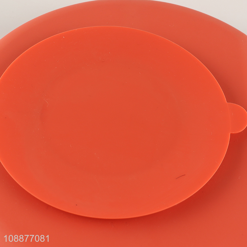 Top sale 3compartment silicone kids tableware plate