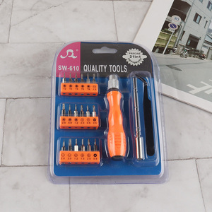 Top products 21pcs screwdriver set household repair tools set