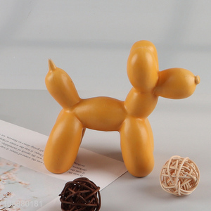 New Product Ceramic Balloon Dog Sculpture for Mantel TV Cabinet Decor