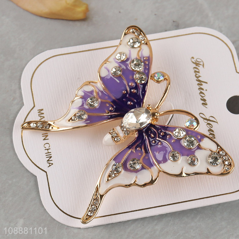 Best quality fashionable jewelry butterfly alloy brooch