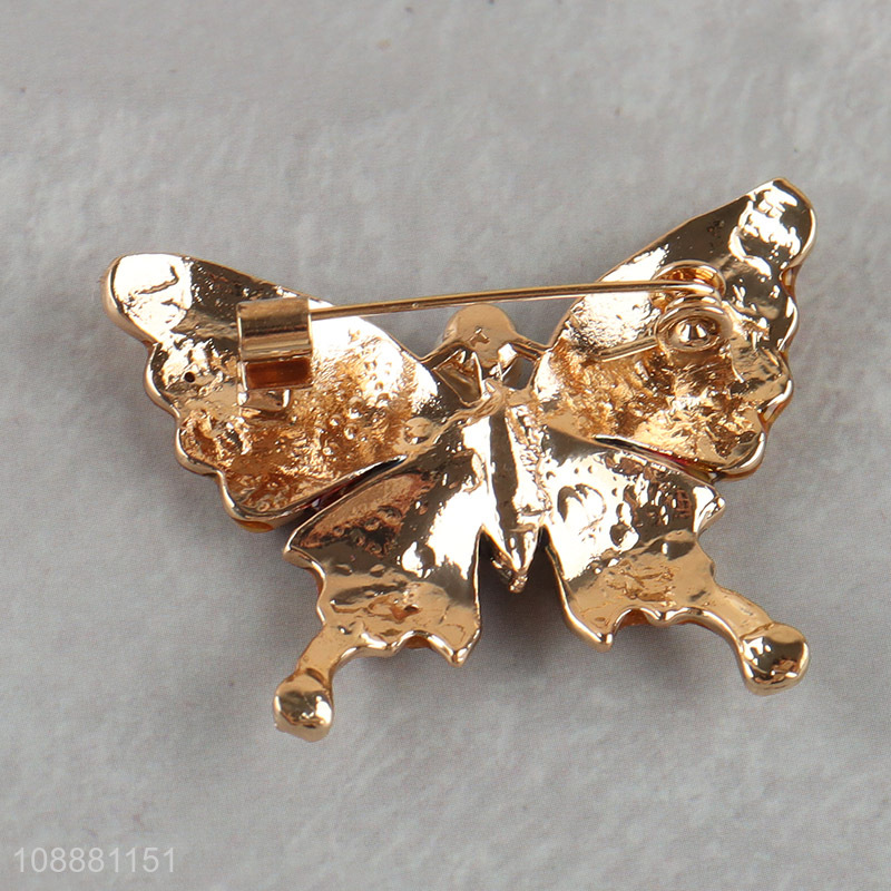 Good sale multicolor butterfly alloy brooch for women