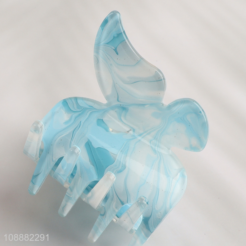 New Arrival Butterfly Hair Claw Clips Non-slip Acrylic Hair Clamps