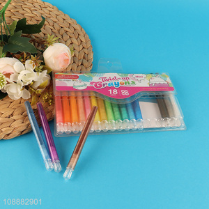 New style 18colors twist-up twistable crayons set for painting