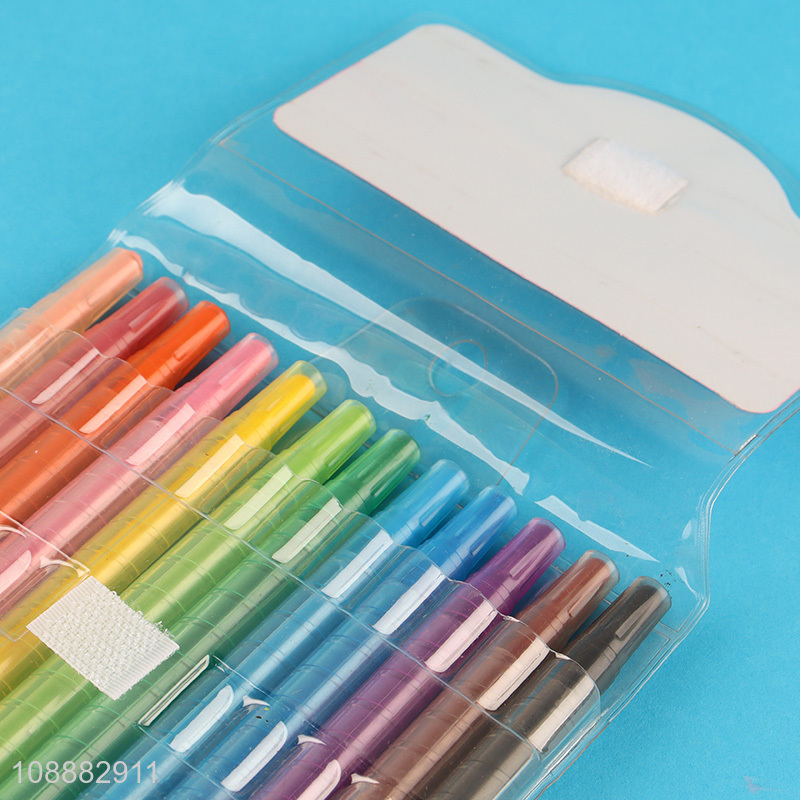China wholesale 12colors twist-up painting crayon set