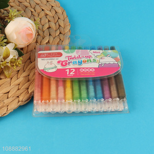 Low price twist-up painting crayon set for art supplies